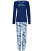 ladies long sleeve cotton pyjama set 'relax & winter garden flowers'