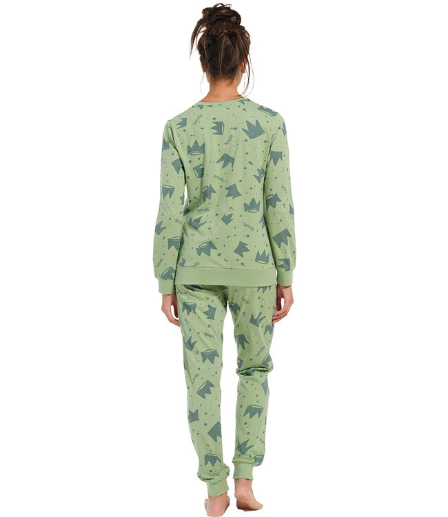 ladies long sleeve cotton pyjama 'Princess for a day'