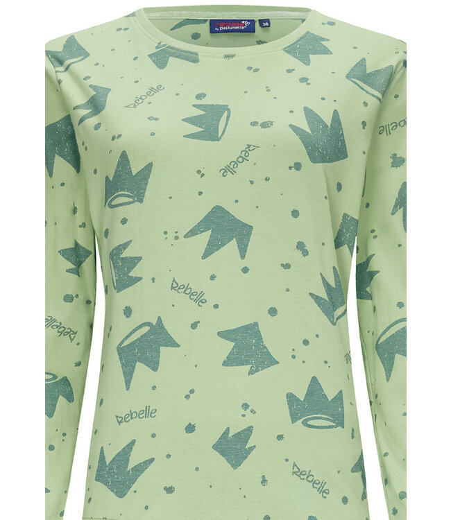 ladies long sleeve cotton pyjama 'Princess for a day'