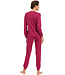 ladies long sleeve cotton pyjama 'magic fuchsia flower garden'