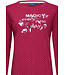 ladies long sleeve cotton pyjama 'magic fuchsia flower garden'