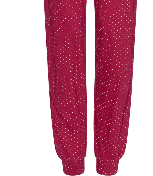 ladies long sleeve cotton pyjama 'magic fuchsia flower garden'