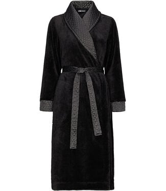 Pastunette Deluxe ladies luxury fleece wrap-over morninggown 'chic satin luxury'