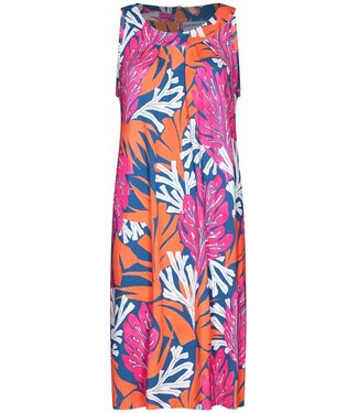 Pastunette Beach ladies sleeveless beach dress with flattering front 'coral beach'