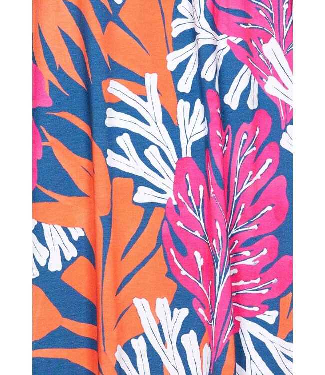 ladies sleeveless beach dress with flattering front 'coral beach'