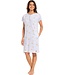 stripey short sleeve cotton single jersey nightdress with buttons 'pretty bows & stripes'