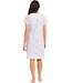stripey short sleeve cotton single jersey nightdress with buttons 'pretty bows & stripes'