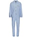 Robson men's light blue full button 100% cotton woven pyjama 'dotted squares'