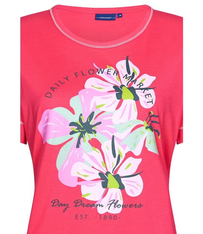 ladies short sleeve 3/4 pyjama 'floral moments'