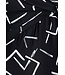black soft cup swimming costume 'monochrome dashes'
