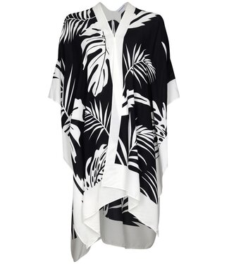 Pastunette Beach lightweight one size beach cover up 'monochrome palms'