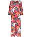 ladies long beach dress with flared sleeves and side split 'paradise beach'