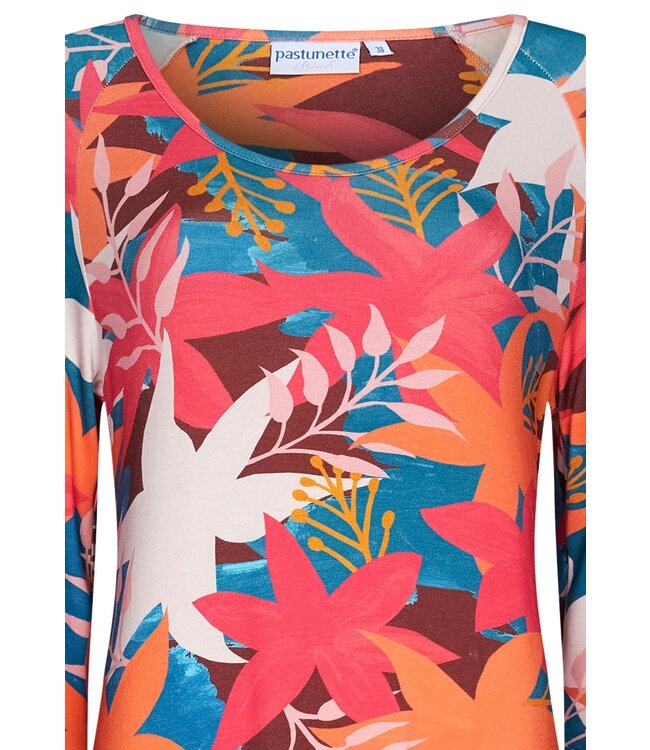 ladies long beach dress with flared sleeves and side split 'paradise beach'