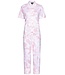 Pastunette ladies short sleeve full button organic cotton pyjama set 'outdoor life pink'