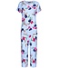 Pastunette Deluxe ladies luxury short sleeve viscose-mix 3/4 pyjama 'pretty garden flowers'