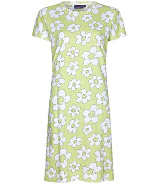 Rebelle ladies short sleeve organic cotton nightdress 'fabulous fresh flower'