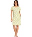 ladies short sleeve organic cotton nightdress 'fabulous fresh flower'
