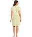ladies short sleeve organic cotton nightdress 'fabulous fresh flower'
