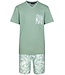 Pastunette for Men mens light green 'v' neck organic cotton shorty set 'palm holiday'