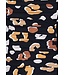 zwart damesbadpak met soft cups en verstelbare, afneembare bandjes 'floral animal'