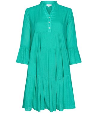 Pastunette Beach ladies aqua sea blue beach dress cover up with flared sleeves 'sunny day frills'