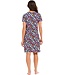 ladies short sleeve organic cotton nightdress 'forever flowers'