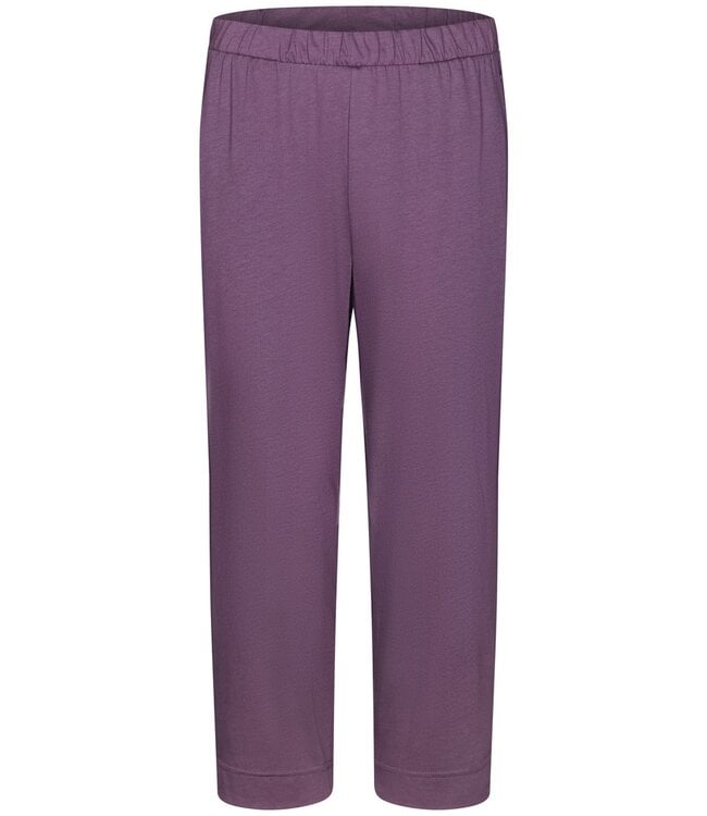 ladies short sleeve cotton-modal 3/4 pyjama set with buttons 'semi circle dots'