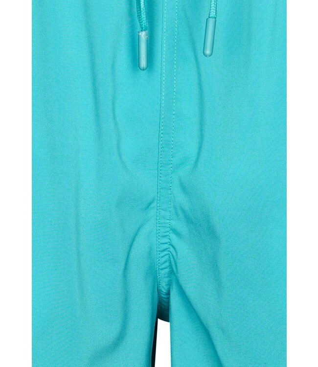 blauwe zwemshort met elastische taille met koord 'sea blue'