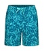 Pastunette Beach turquoise heren zwemshort, elastische taille met koord 'hawaiian holiday'