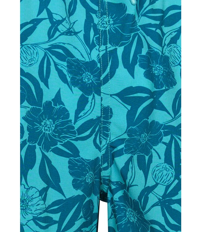 sea blue swim shorts with elasticated tie-waist 'hawaiian holiday'