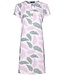 Pastunette ladies short sleeve cotton nightdress with buttons 'outdoor life pink'