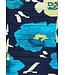 blauw damesbadpak met soft cups, bloemenprint en verstelbare en afneembare bandjes 'floral blue blooms'