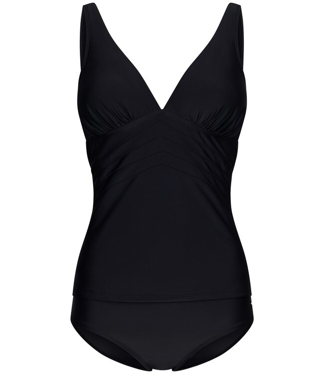 Pastunette Beach black soft cup tankini set with adjustable straps 'chic black'