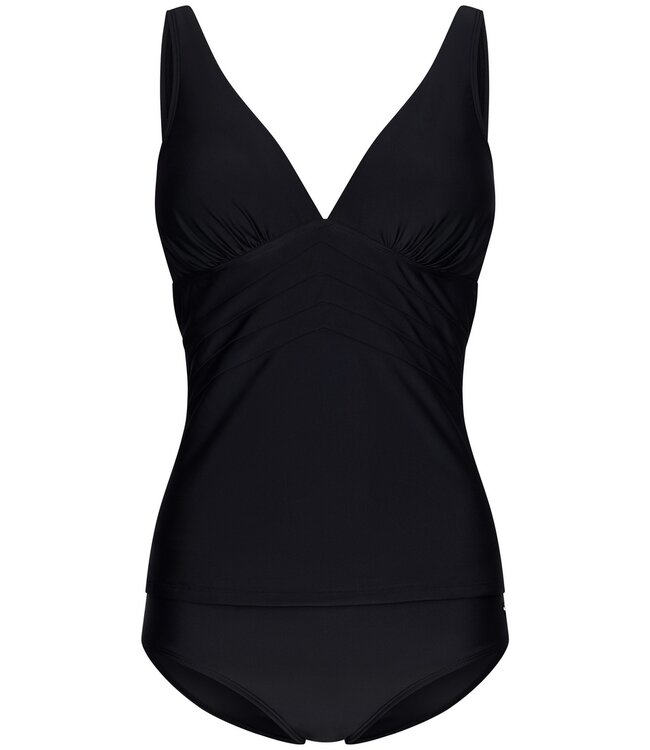 Pastunette Beach zwarte softcups tankiniset voor dames met verstelbare bandjes 'chic black'
