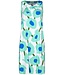 ladies sleeveless beach dress with flattering front 'beach blue blooms'