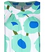 ladies sleeveless beach dress with flattering front 'beach blue blooms'