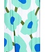 ladies sleeveless beach dress with flattering front 'beach blue blooms'