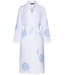 Pastunette ladies waffle-style summer morninggown with shawlcollar 'abstract daisy flower'