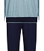 mens long sleeve 'v' neck cotton pyjama set with cuffs 'dotted links'