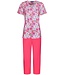 ladies short sleeve cotton pyjama with buttons 'floral moments'