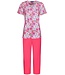 Pastunette ladies short sleeve cotton pyjama with buttons 'floral moments'