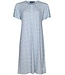 Pastunette ladies short sleeve nightdress with buttons 'flowery blue'