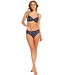 dark blue underwire bikini set with adjustable straps 'dotty chic'