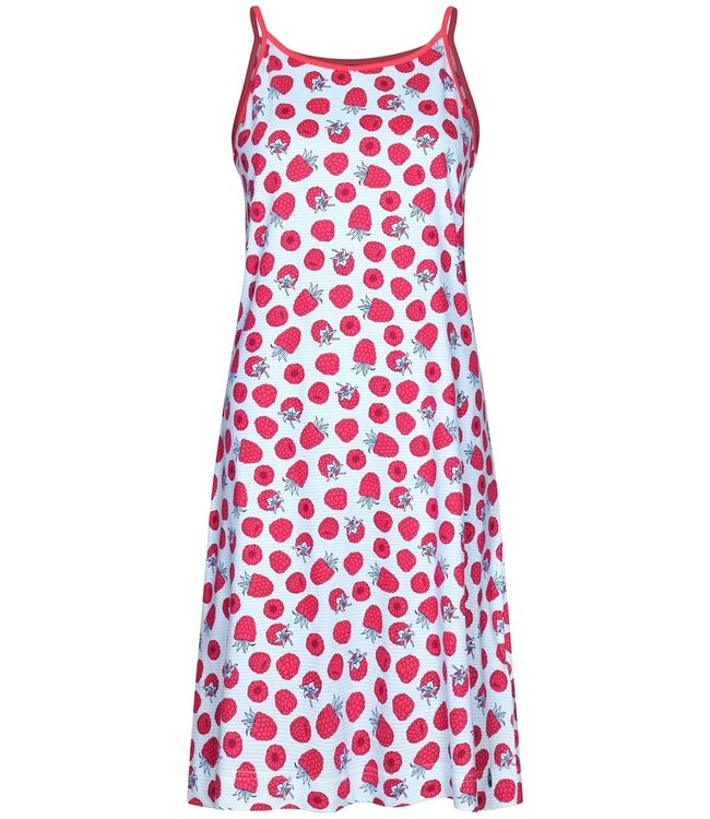 Rebelle ladies cotton single jersey spaghetti strap summer nightdress 'sweet raspberry'