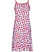 ladies cotton single jersey spaghetti strap summer nightdress 'sweet raspberry'