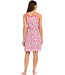 ladies cotton single jersey spaghetti strap summer nightdress 'sweet raspberry'