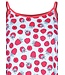 ladies cotton single jersey spaghetti strap summer nightdress 'sweet raspberry'