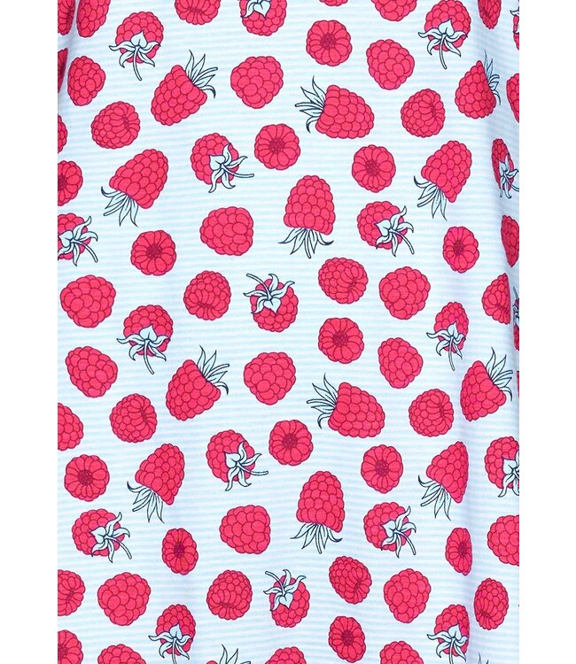 ladies cotton single jersey spaghetti strap summer nightdress 'sweet raspberry'