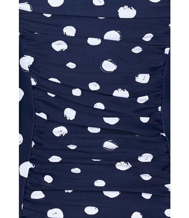donkerblauw badpak met soft cups en verstelbare, afneembare bandjes 'dotty chic'