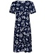 Pastunette Beach dark blue short sleeve beach dress 'crane birds'